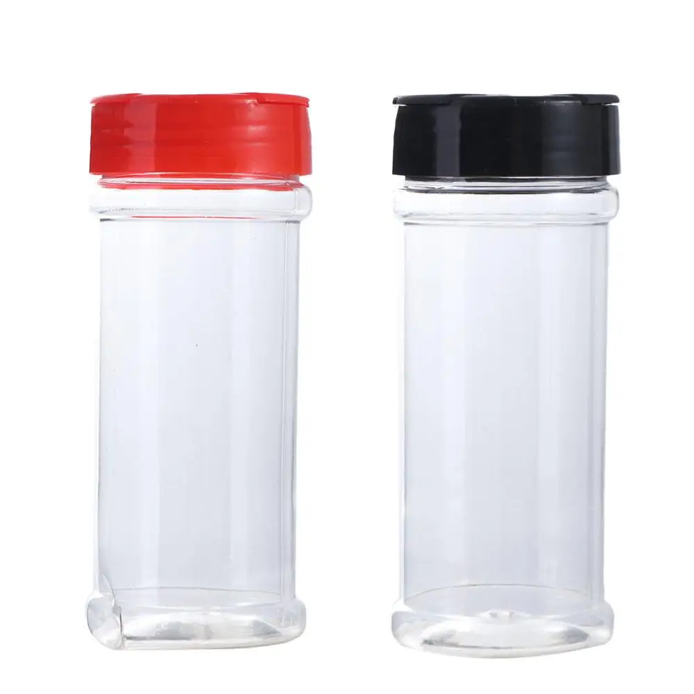200ml Clear Plastic Spice Jar Transparent Seasoning Bottle Butterfly Cover Refill Containers Cumin Powder