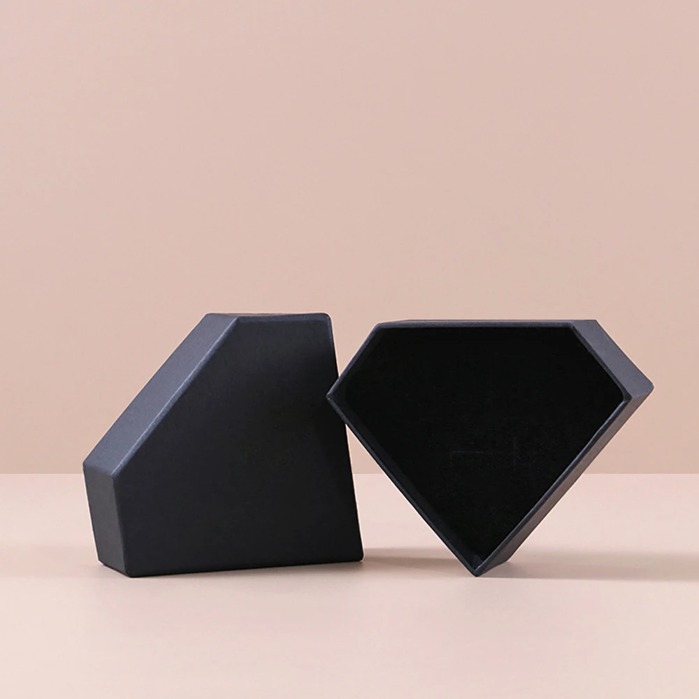 24Pcs/lot Black Kraft Paper Necklaces Rings Earrings Bracelets Jewelry Boxes For Christmas Gifts and Weddings Case