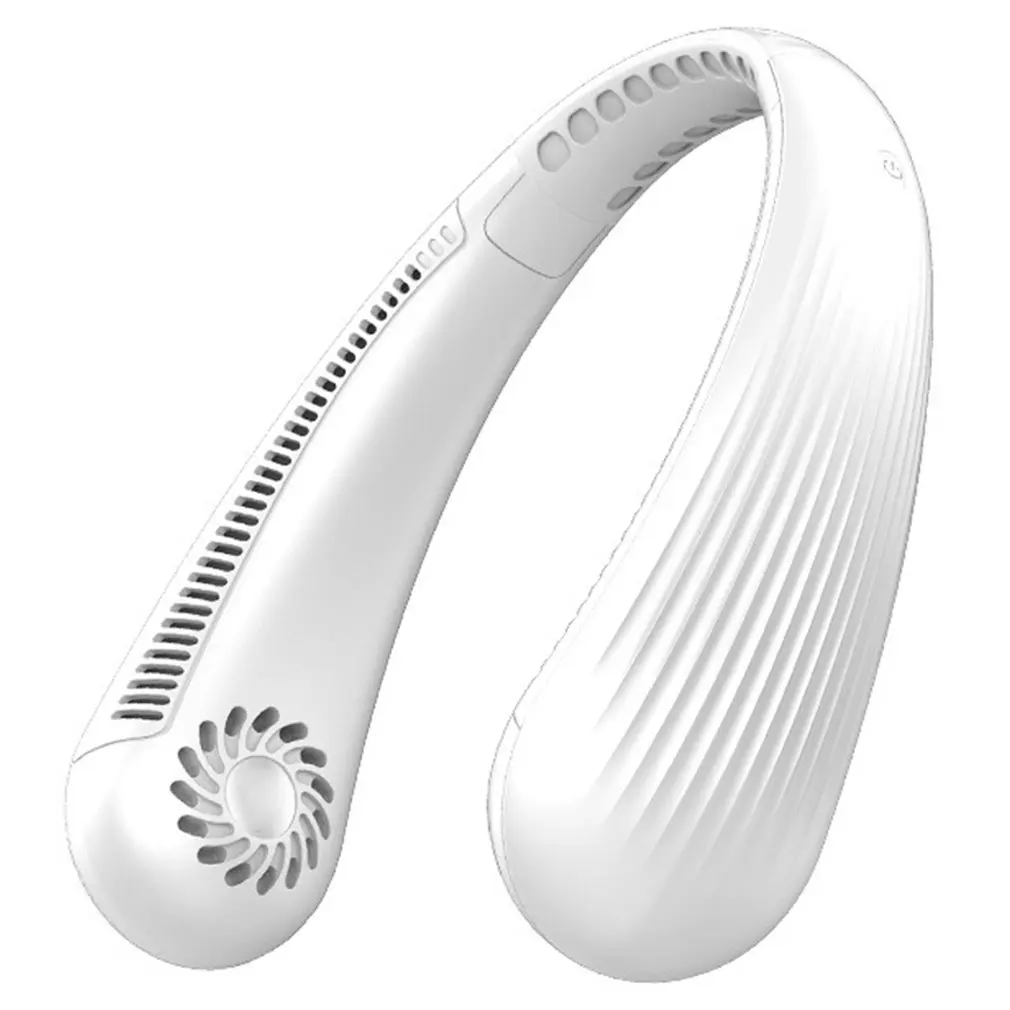 

Портативный беслопастной мини-вентилятор на шею, 2000 мАч