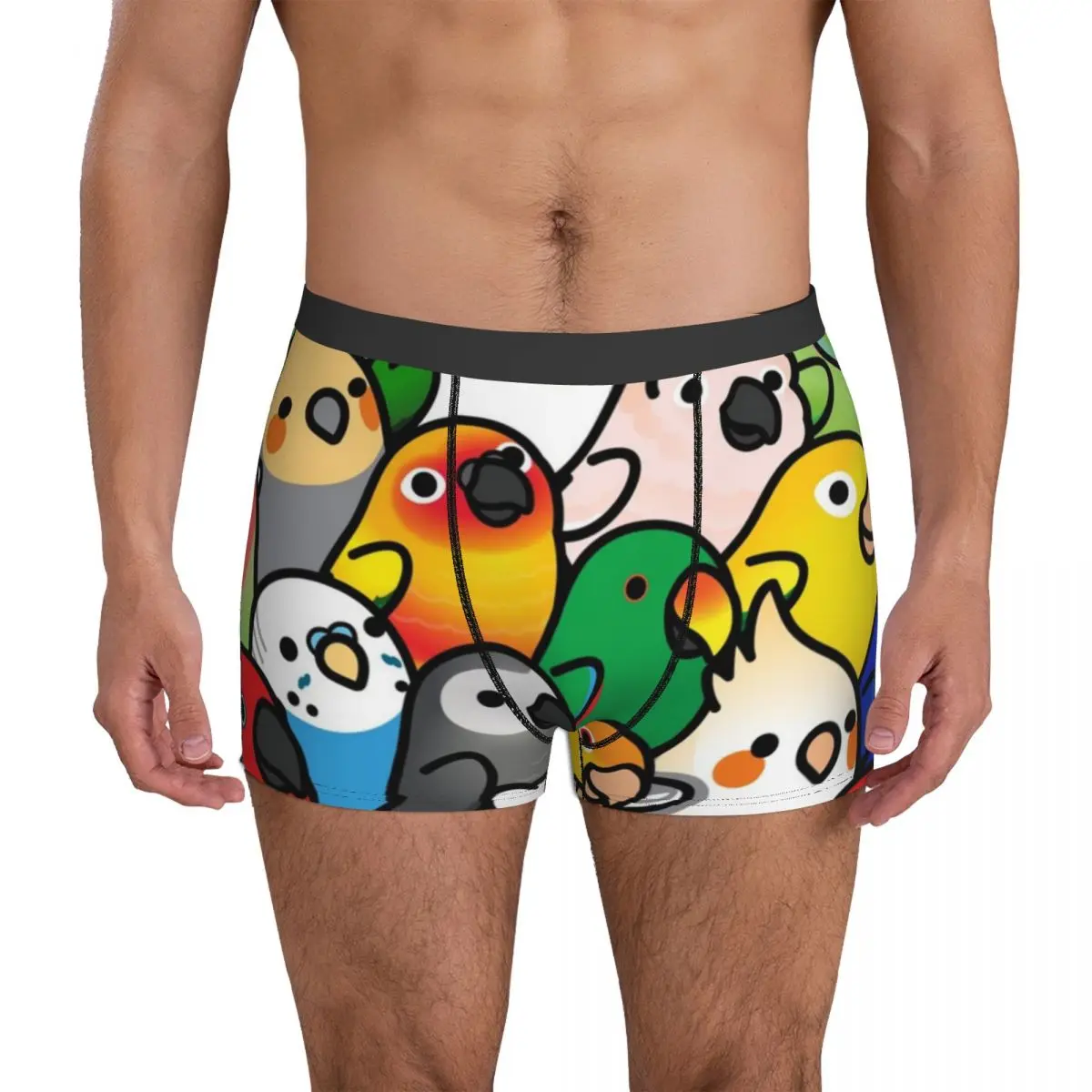 Everybirdy Pattern Underwear Parrot Pouch Trenky Trunk Design Shorts Briefs Breathable Male Underpants Plus Size