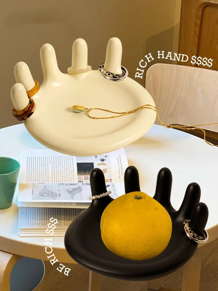 

Nordic Monster Fun Palm Jewelry Jewelry Ring Plate Desktop Storage Decoration Gifts