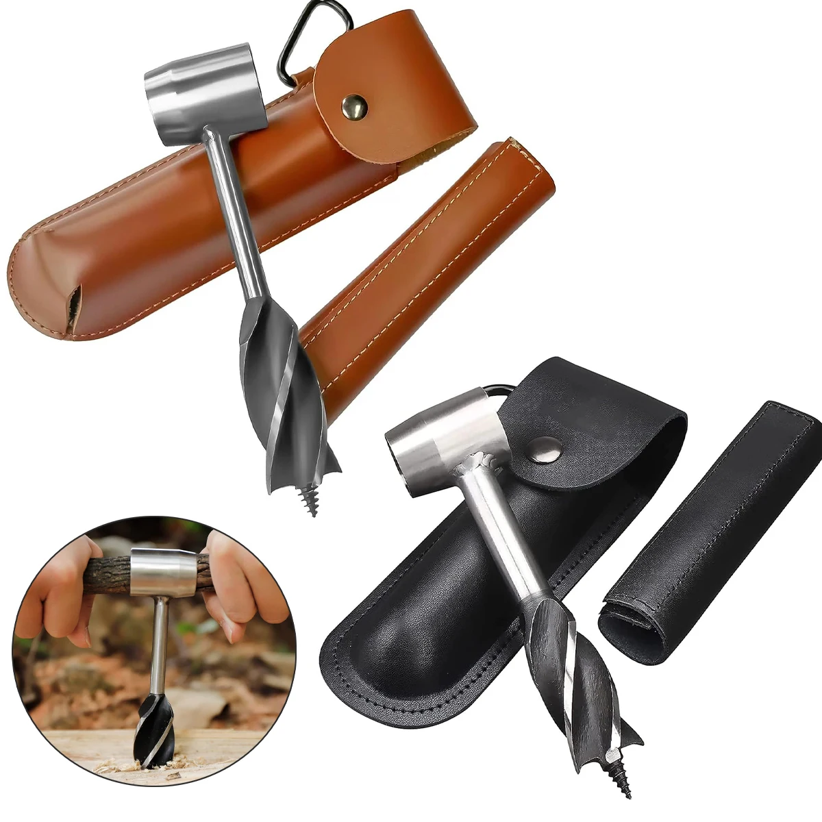 

1 шт. многофункциональный инструмент для выживания поселенцев шнековый ключ для выживания на природе ручная дрель снаряжение для выживания аксессуары для кемпинга бушкрафт
