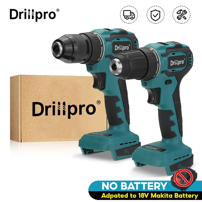 18V Brushless Electric Screwdriver Mini Cordless Power Driver DC Lithium-ion Battery Home DIY Power Tools for Makita Battery