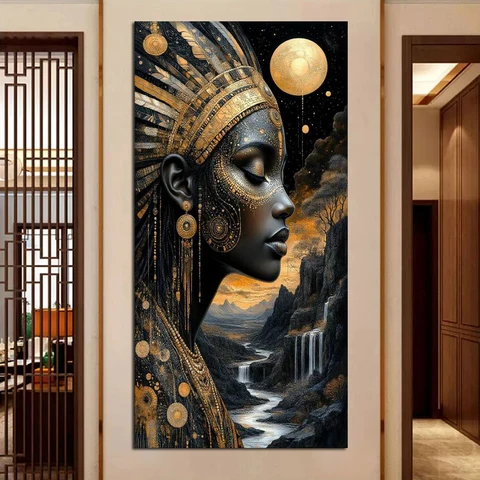 Алмазная живопись Fatcat "Африканская женщина", полный набор