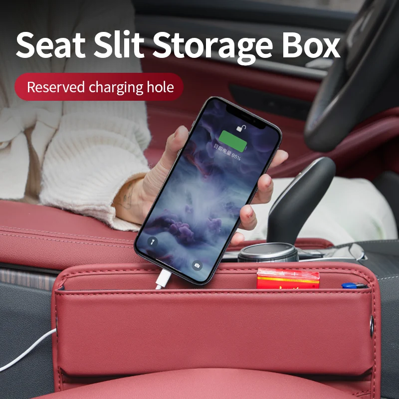 

Car Seat Gap Organizer Wallet Phone Holder Seat Slit Pocket Auto Console Side Storage Box For BMW G30 G20 F30 F10 X3X4X5X6 3/6GT