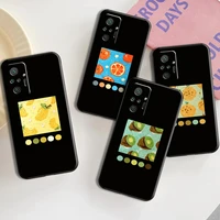 watercolour fruit phone case for xiaomi redmi note 9 7 7a 9t 9a 9c 9s 9 8 pro 8t 8 2021 5g coque soft funda black