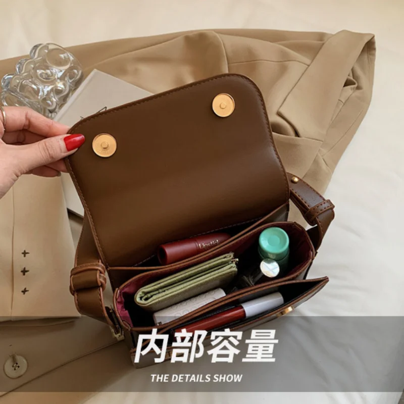 Women's Retro Fashion Shoulder Small Square Bag Luxury Simple Crossbody Underarm сумка женская Purses and Handbags Free Shipping