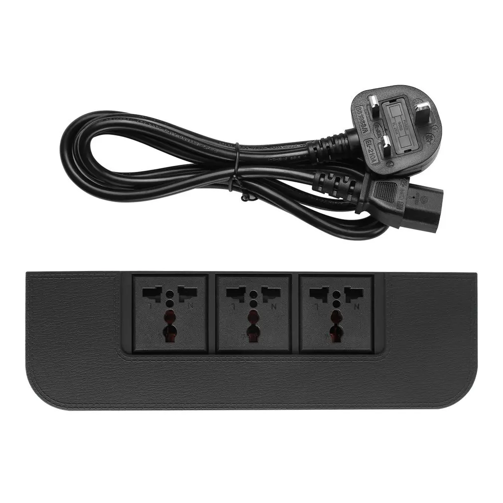 

Black Portable Mini Qc3.0 Smart Charging Multi Media Music Power With 3-Outlets Independent Power Switch UK Plug