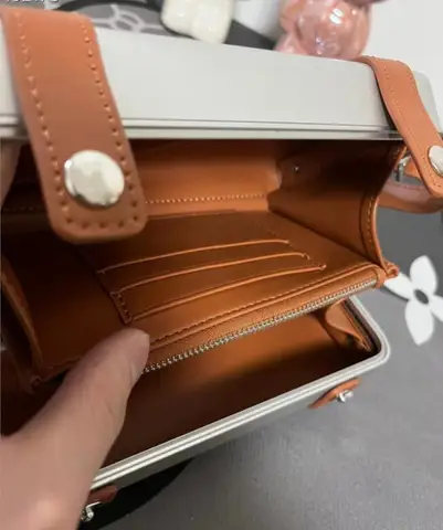 Новая алюминиевая Сумка-клатч Netred, маленькая сумка-Кроссбоди для переноски макияжа, обеденная сумка