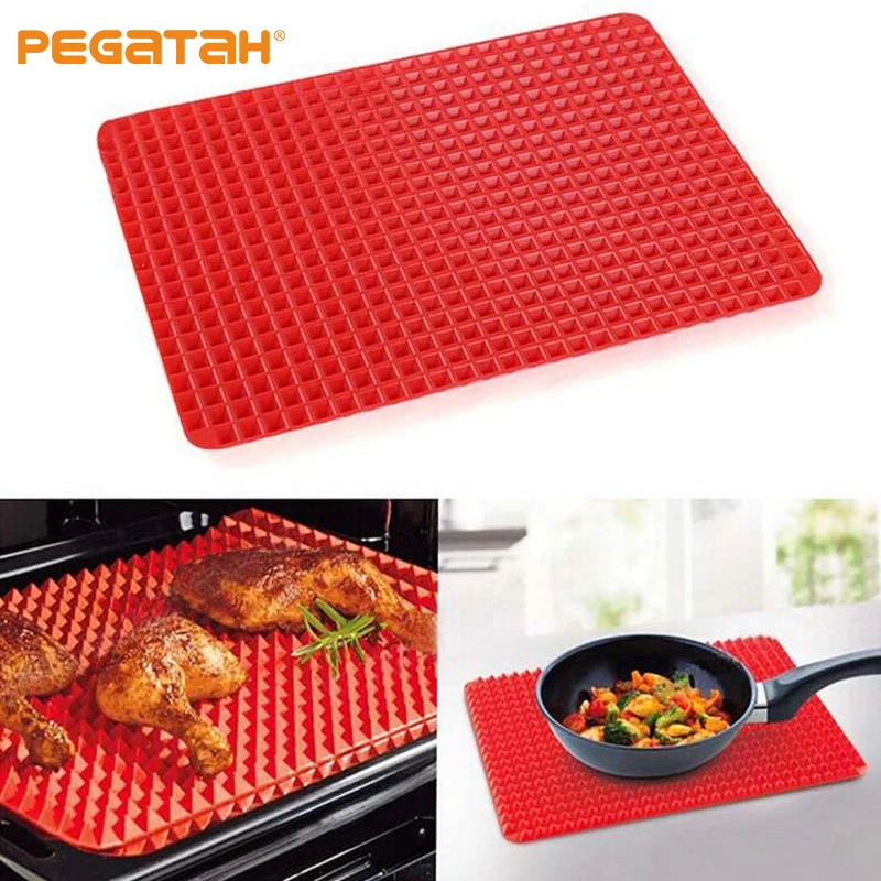 

Silicone Multifunctional BBQ Pizza Mat Pyramid Microwave Oven Baking Placemat Tray Sheet Kitchen Baking Tools Bakeware Moulds