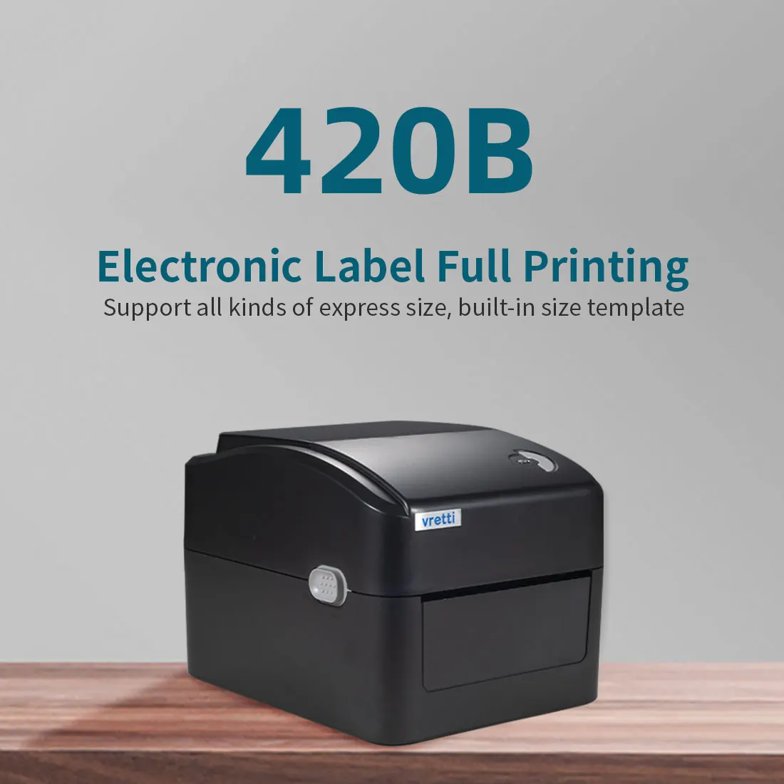 

Vretti Printer Shipping Label Printer 4x6 High Speed Thermal Barcode Printer Direct USB WiFi Express Label Holder Wireless