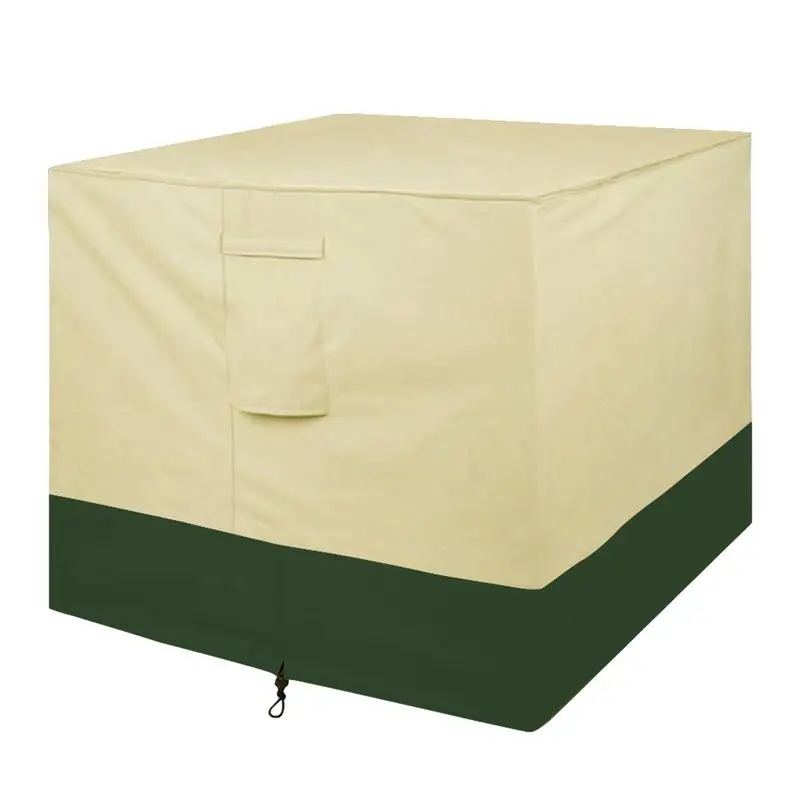 

AC Protective Cover 600D Ac Cover For Outside Unit Waterproof Durable AC Cover Water Resistant Fabric Windproof Design Square