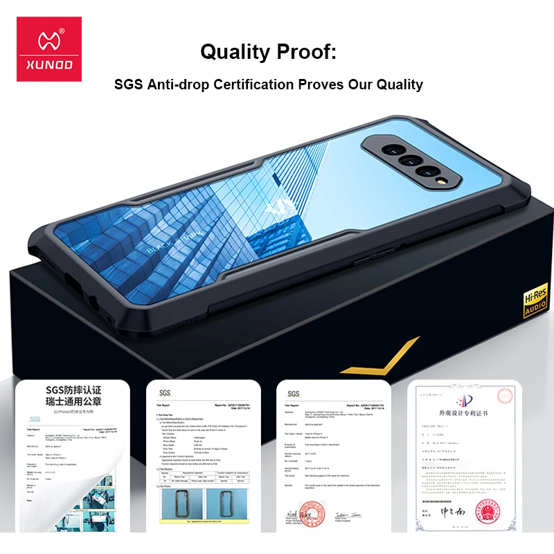 Xundd Case For Black Shark 4 Case Shockproof Protective Clear Bumper Phone Cover For Black Shark 4 4S Pro Case Funda Coque Caso