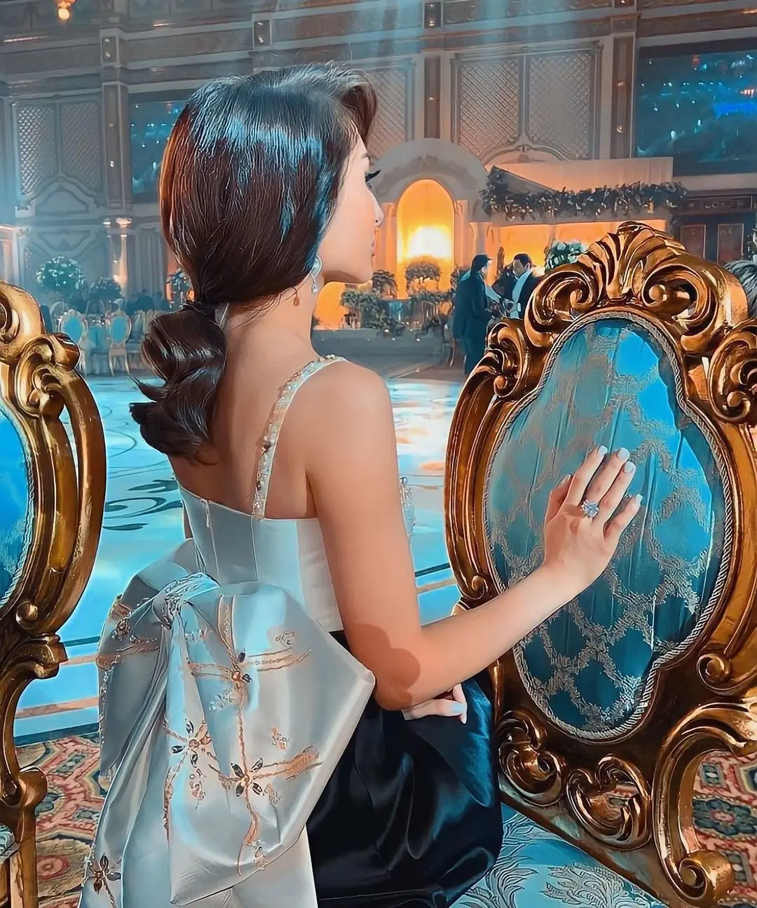 

Винтажное платье без рукавов на тонких бретельках, выпускное платье с бантом на спине, длиной до пола, официальное платье для вечеринки, платье для особых случаев