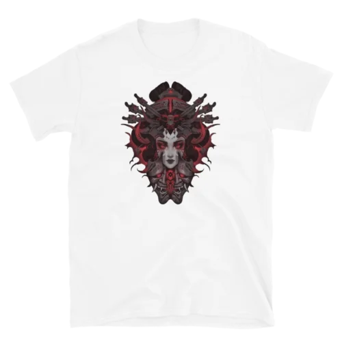 Женская футболка с принтом маски |