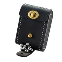 outdoor slingshot belt bag special steel ball bag with small magnet belt clip portable leather case storage bag