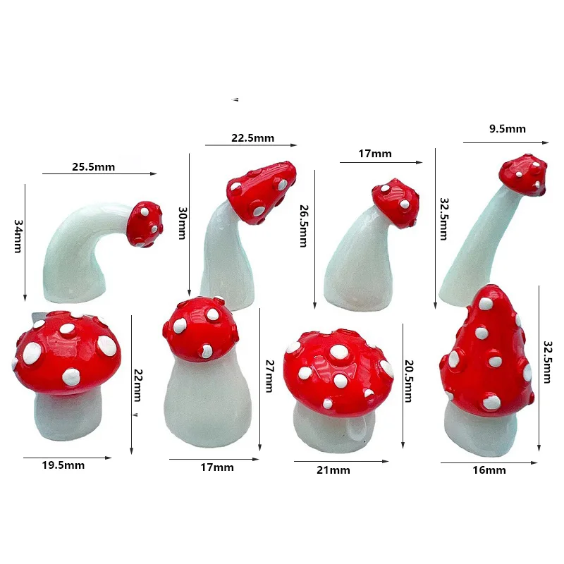 

Светящиеся красные грибы для сада