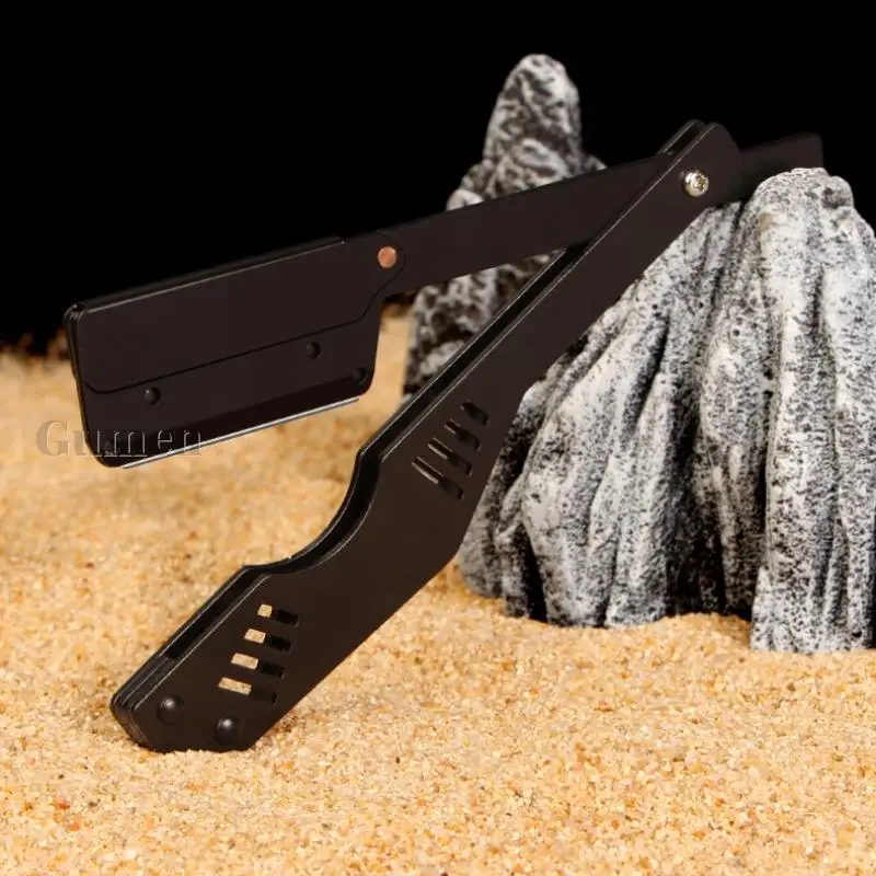 Мужская подмышка для волос и бороды черный металлический парикмахерский ручной