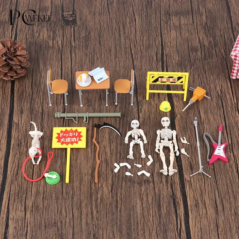 S Doll Dollhouse Life Scenes Decor Children Pretend Play Toy