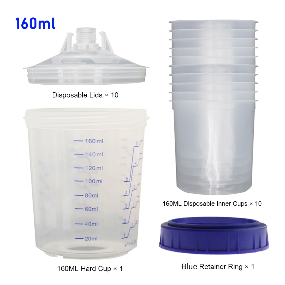 

Одноразовые чашки для краскопульта WENXING 160/350/600/810 мл