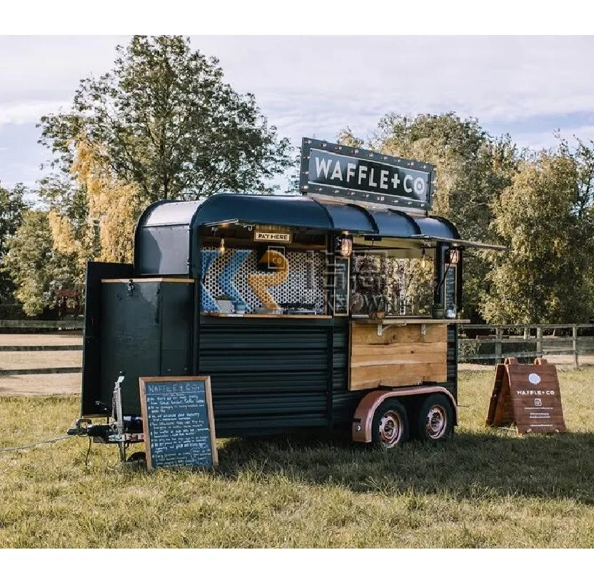 

Food Trailers Mobile Bars Ice Cream Vending Van Vintage Horse Box Food Carts Food Stall Kiosk for Sale