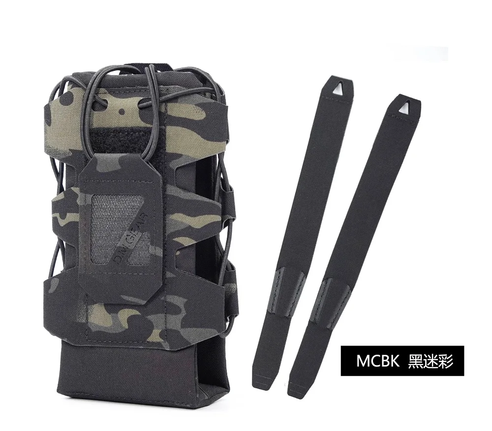 Outdoor Multifunctional Tactical Camouflage Walkie Talkie Bag, Kettle Bag, Hiking Camping MOLLE Large Capacity Accessory Bag