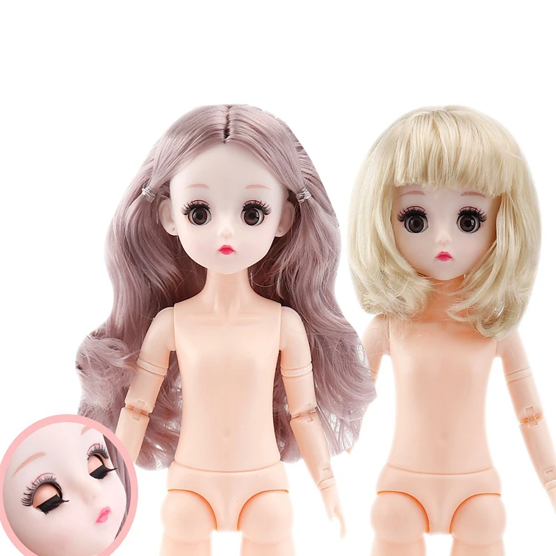 

NEW 4D Winking Eyes Replacement Doll Head 30cm Princess Doll 1/6 BJD Doll Kids Girls Doll Toy Gift