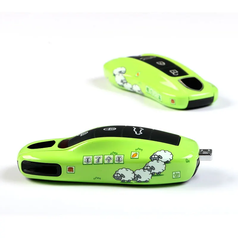 Набор из 3 предметов окрашенный чехол для автомобильного ключа подходит Porsche Macan