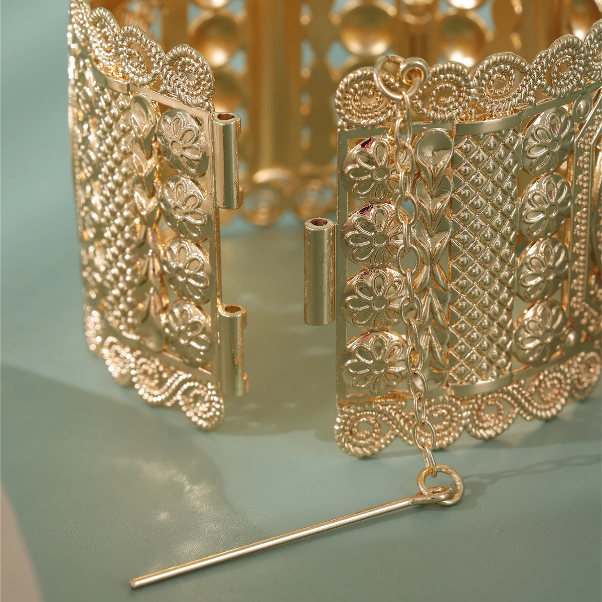 Женские браслеты в стиле Дубая широкие Арабские Ювелирные изделия открытые