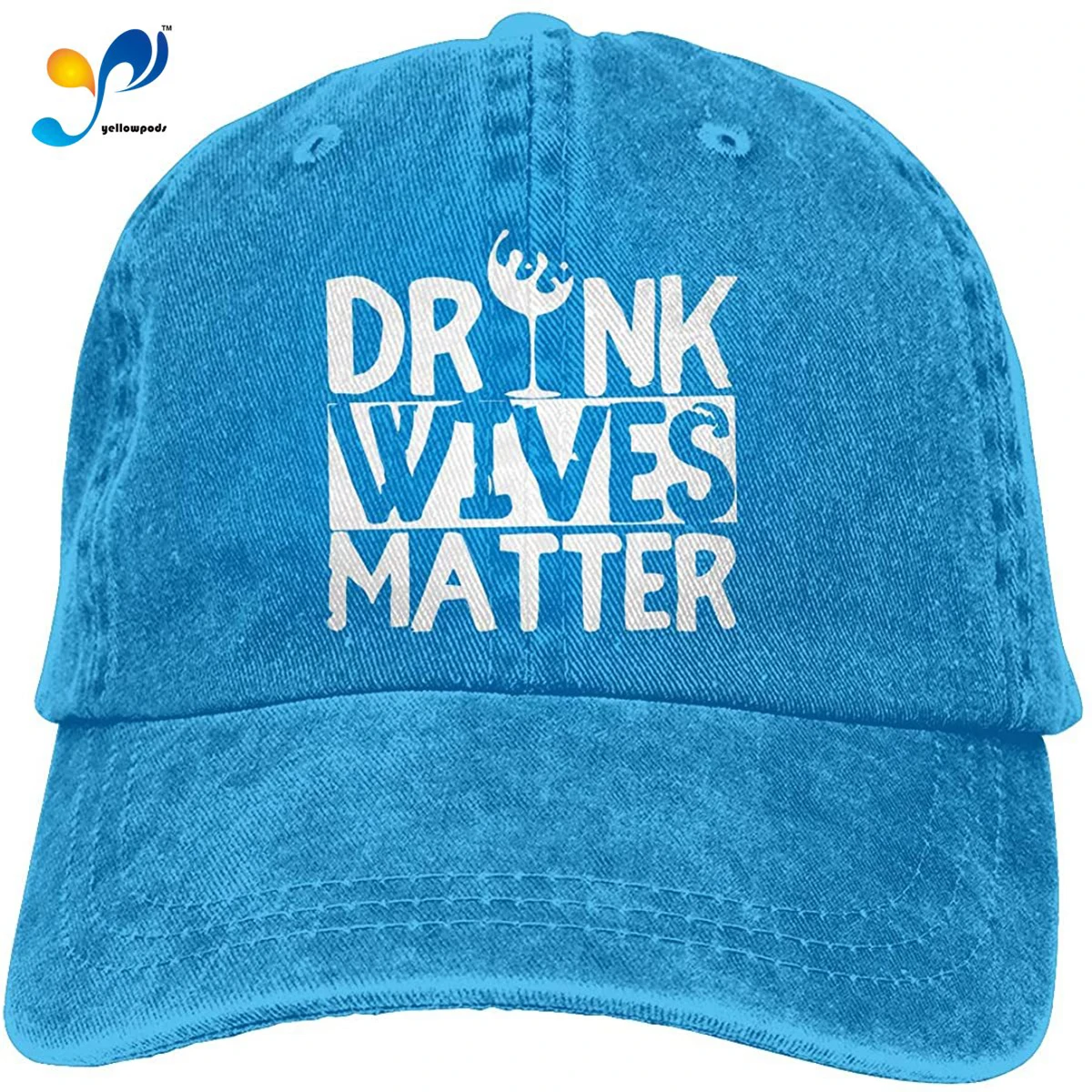 

Unisex Adjustable Denim Fabric Baseball Cap Drunk Wives Matter Hiphop Cap