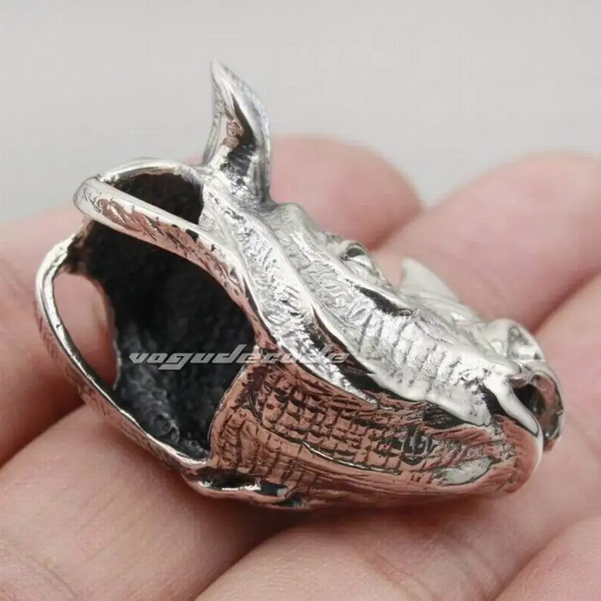 Подвеска в виде головы носорога из стерлингового серебра 925 пробы подвески