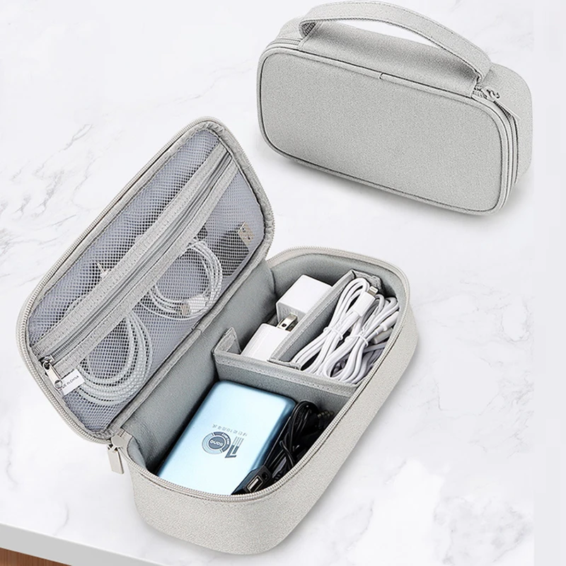 

Cable Storage Bag Waterproof Digital Electronic Organizer Portable USB Data Line Charger Plug Storage Bag Travel Cable Organizer
