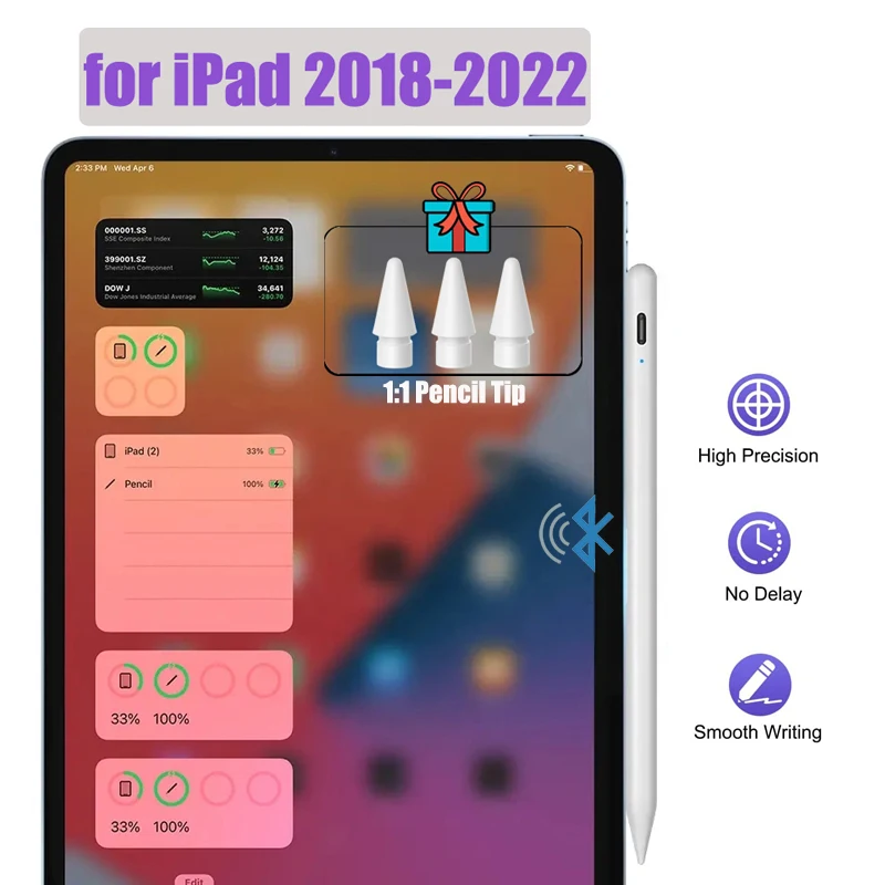 

Стилус для Ipad Pencil 2 9-го 10-го поколения, Ipad 2018-2022