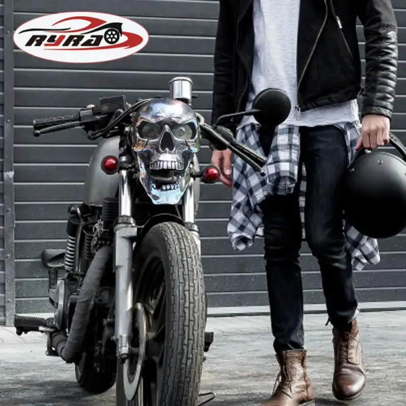 

Led Heada светильник Хэллоуин уникальные универсальные Ретро передние аксессуары для мотоцикла Светодиодная лампа украшение для мотоцикла аксессуары для рукоделия