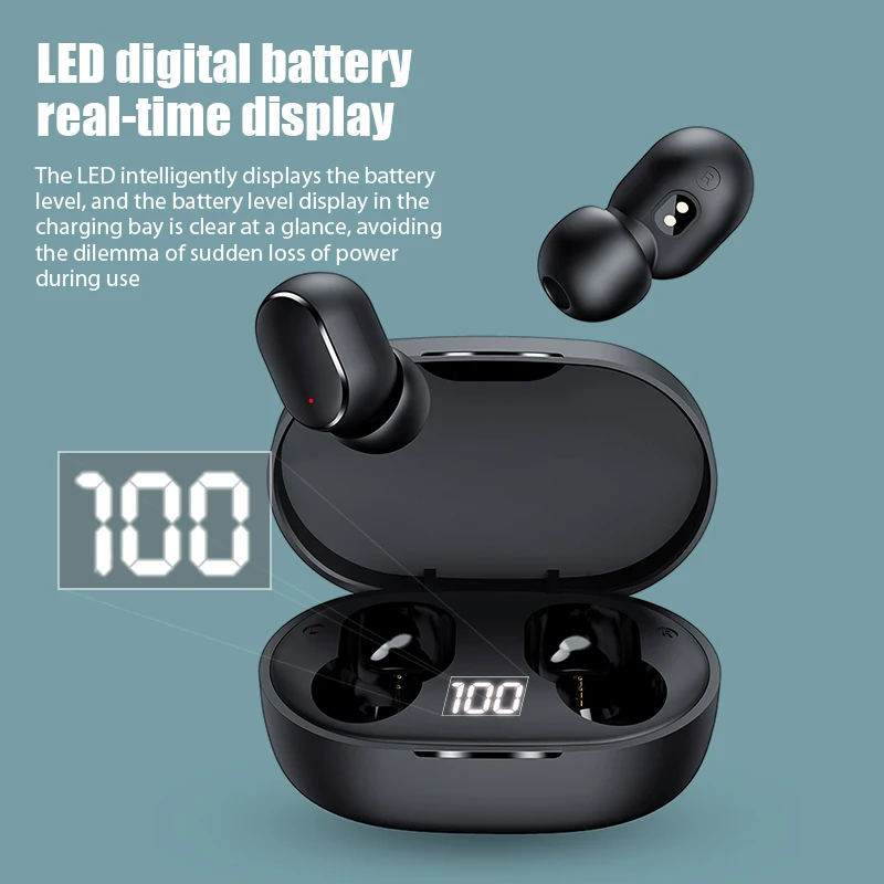 

Fone Bluetooth Wireless Earbuds For Xiaomi Redmi Noise Cancelling Headsets With Microphone Handsfree Headphones