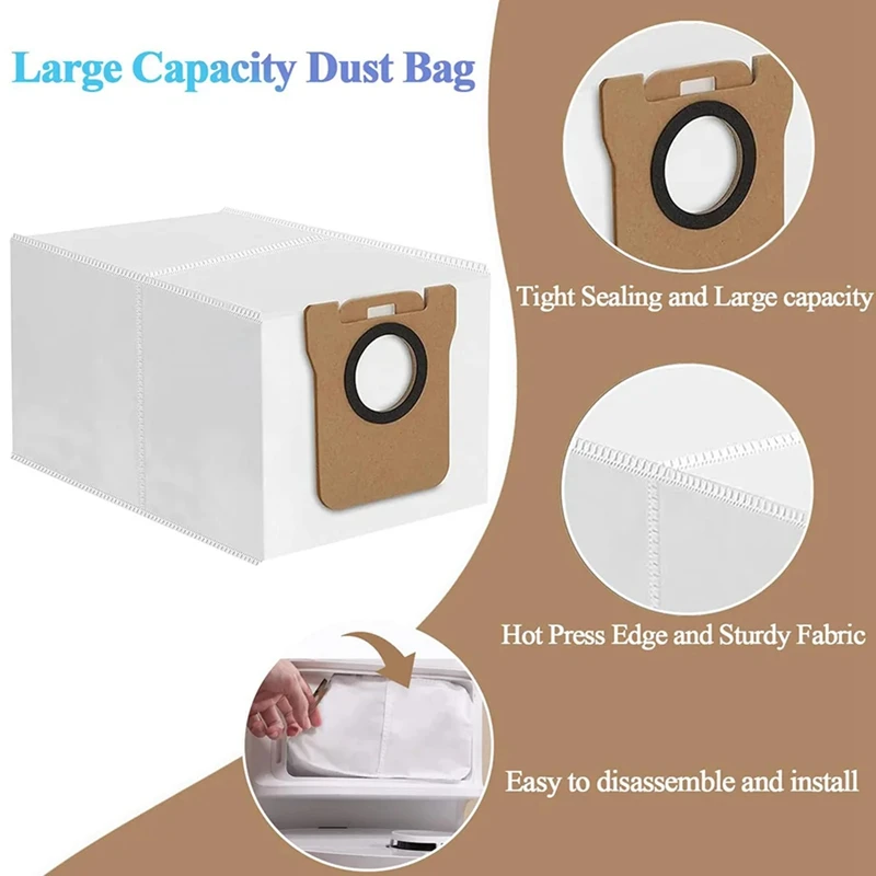 For Xiaomi X20+/X20plus Robot Vacuum Cleaner Accessories Roller Side Brush Filter Mop Pads Dust Bags Replacements Parts