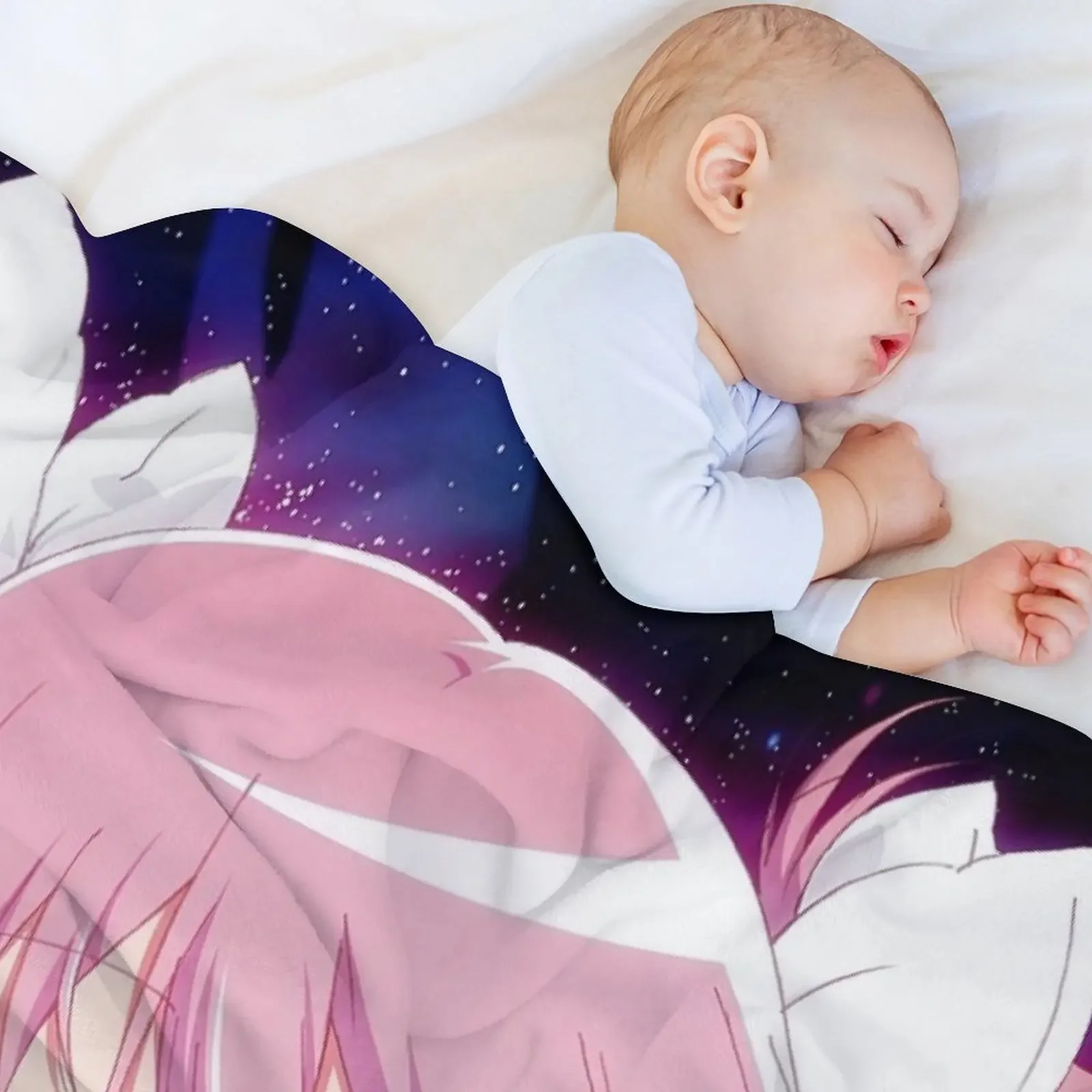 Плед godoka мягкое теплое одеяло в клетку для косплея аниме одеяла