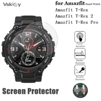 10pcs smart watch screen protector for amazfit t rex 2 round tempered glass anti scratch protective film for t rex pro