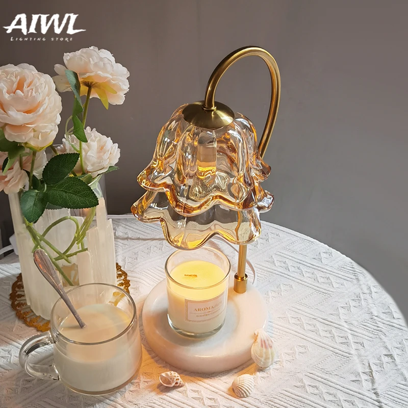 

Candle Warmer Electric Wax Melt Table Lamp Modern Candle Melting Waxing Burner Aromatherapy Table Light Desk Lamp Cute Lamp