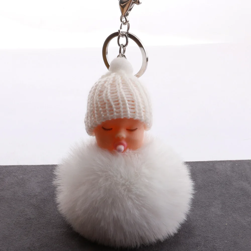 

Детский плюшевый брелок с подвеской-пустышкой из искусственного кролика