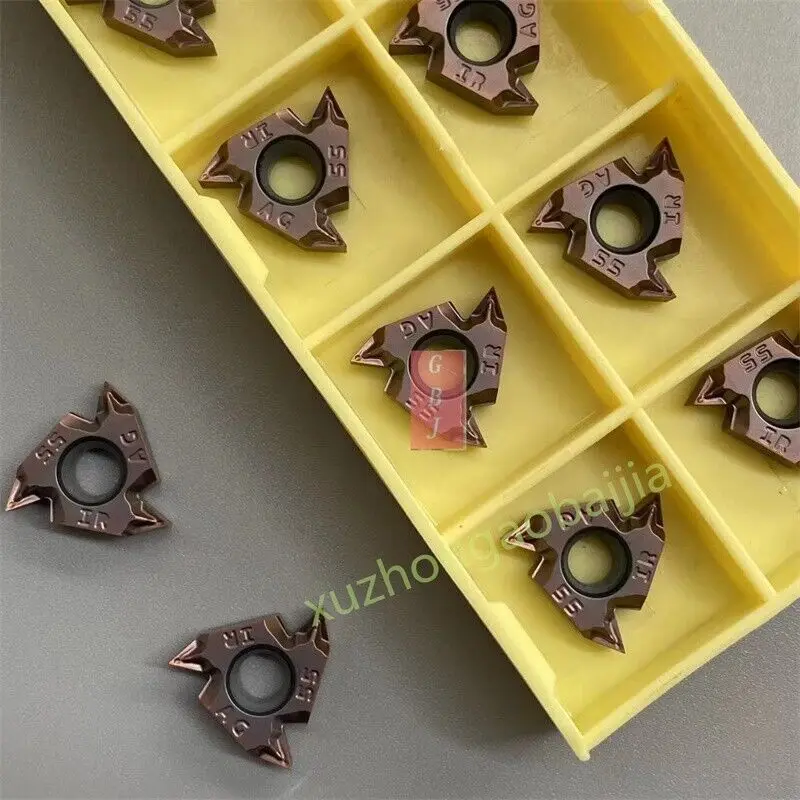

10pcs 3IRM AG55 GBJ205 Carbide Internal Thread Turning Insert 16IR AG55 0.5-3.0 for SNR -16