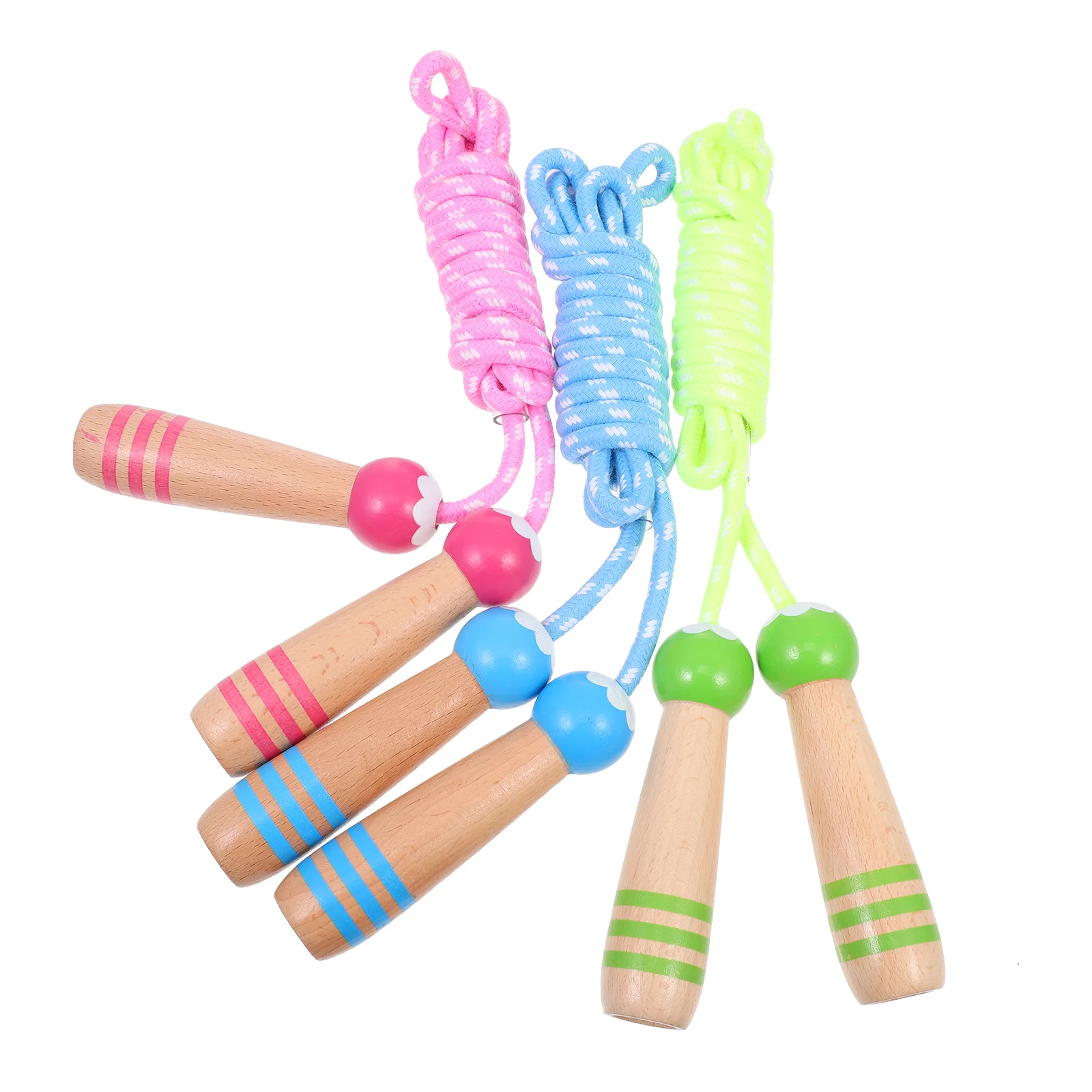 

Rope Jump Skipping Ropes Kids Exercise Fitness Children Jumping Kid S Workout Cotton Child Adult Sports Wooden Handle