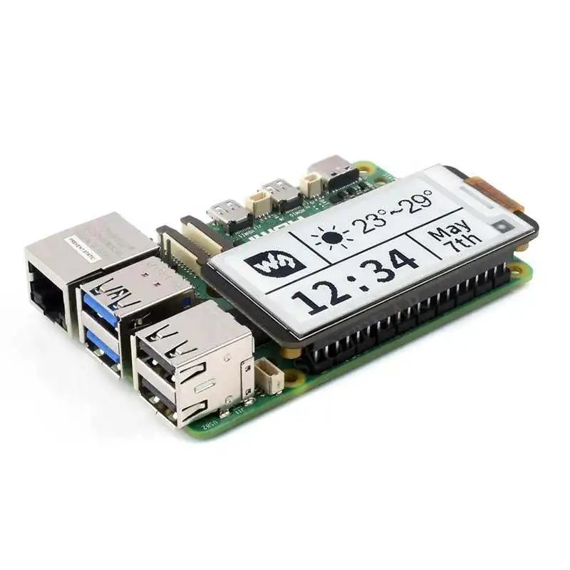 Фото Raspberry Pi 2,13-дюймовый экран RTC для электронной бумаги Pwnagotchi Xunri Pi Jetson Nano №1