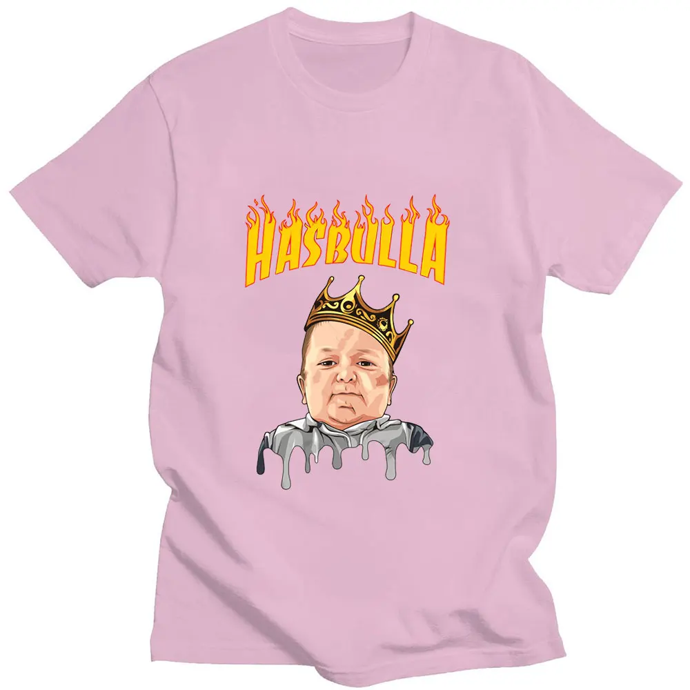 Мини-Футболка Hasbulla Fighting Meme Khabib blog2022 популярная Классическая Летняя Свободная