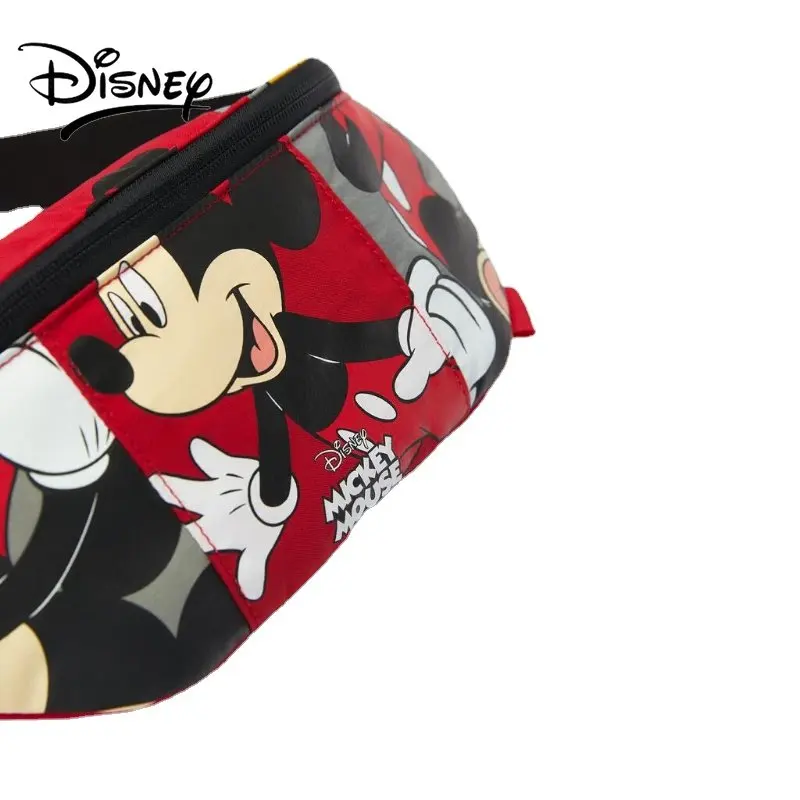 Disney Mickey Mouse Chest Bag for Boys and Girls Blue Green Stitching Cute Print Coin Purse Ladies Mickey Mouse Shopping Bag