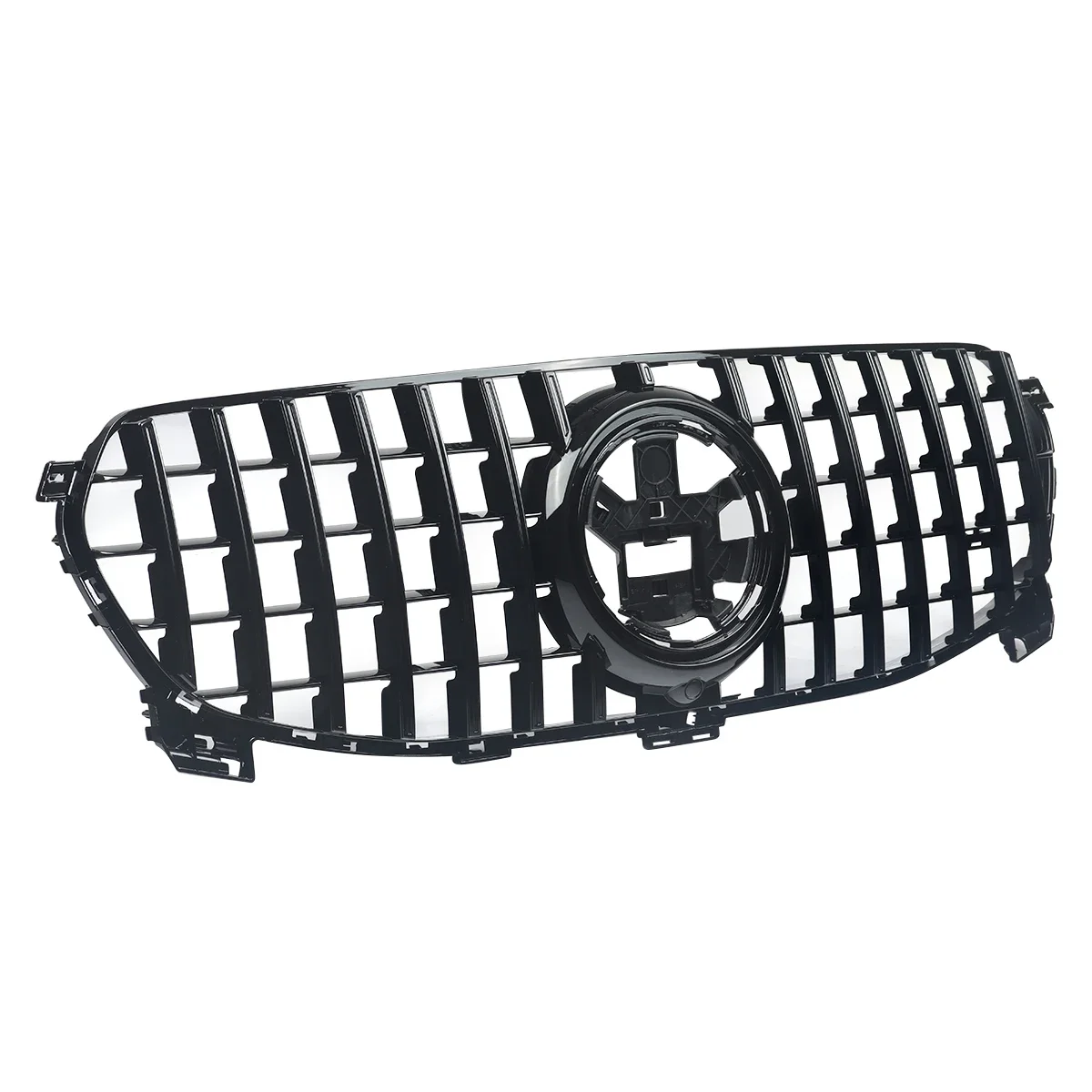 Глянцевый черный 2020 + W167 GLE 350 450 передний бампер спортивный гриль с сеткой