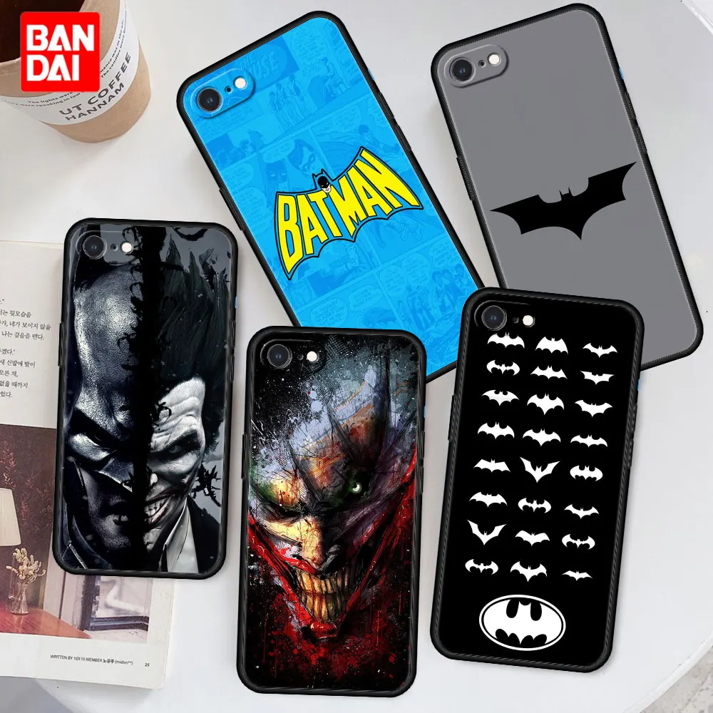 

Batman Anime Case for iPhone 6 6s 7 8 X XR XS Max SE 2020 Plus 6plus 7plus 8plus Casing Black Cover Shockproof Silicone Luxury