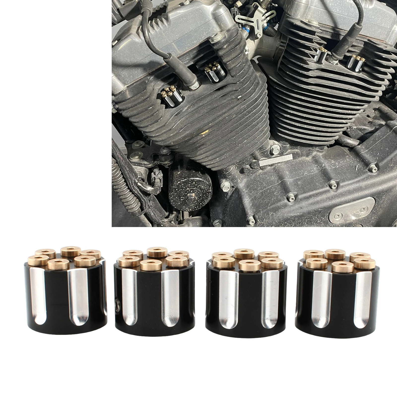 Задняя крышка двигателя мотоцикла болты гайка свечи зажигания головки для