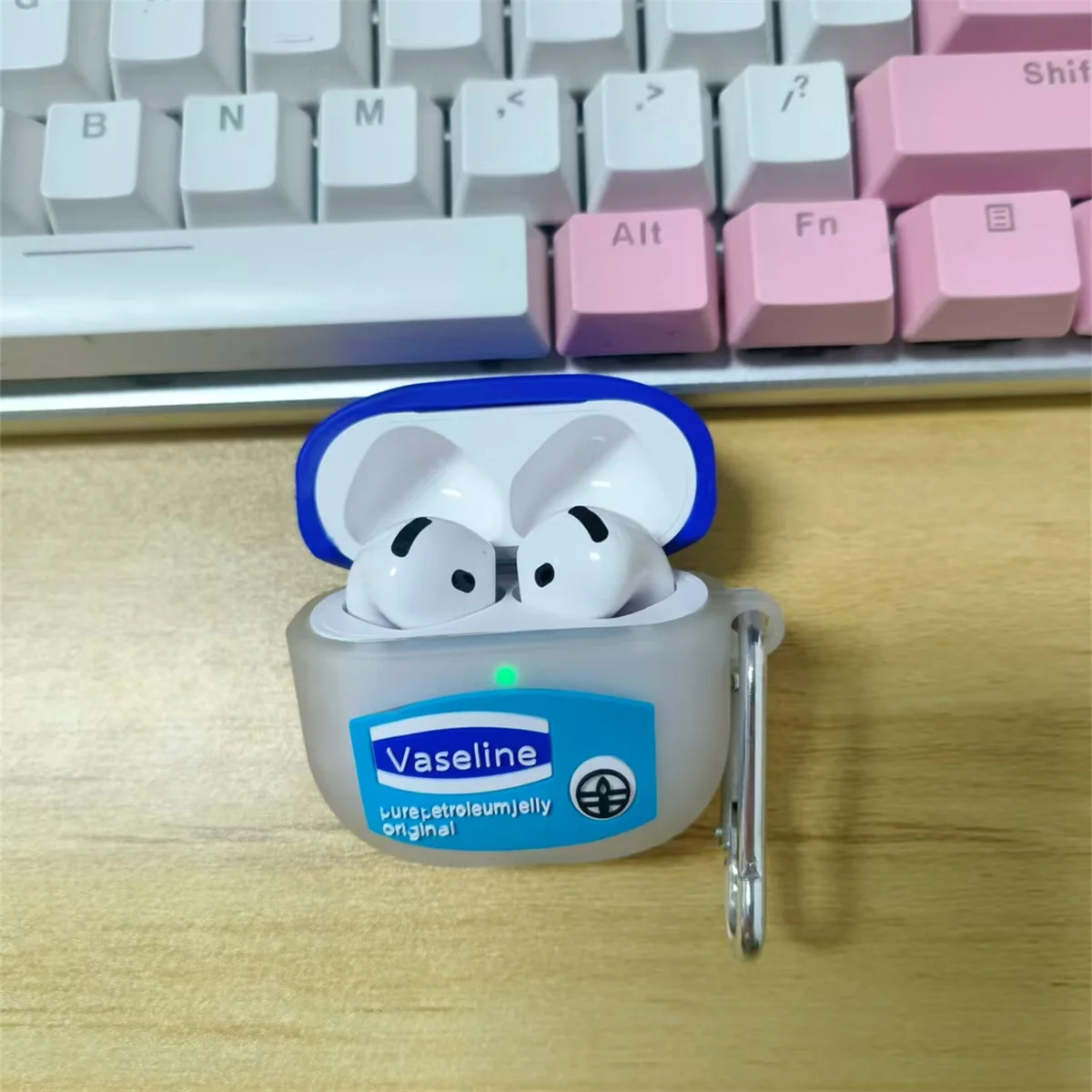 Cover for AirPods 4th Generation Popular Design Silicone Earbuds Case Airpods 4 with Hook Front LED Visible Boys Girls