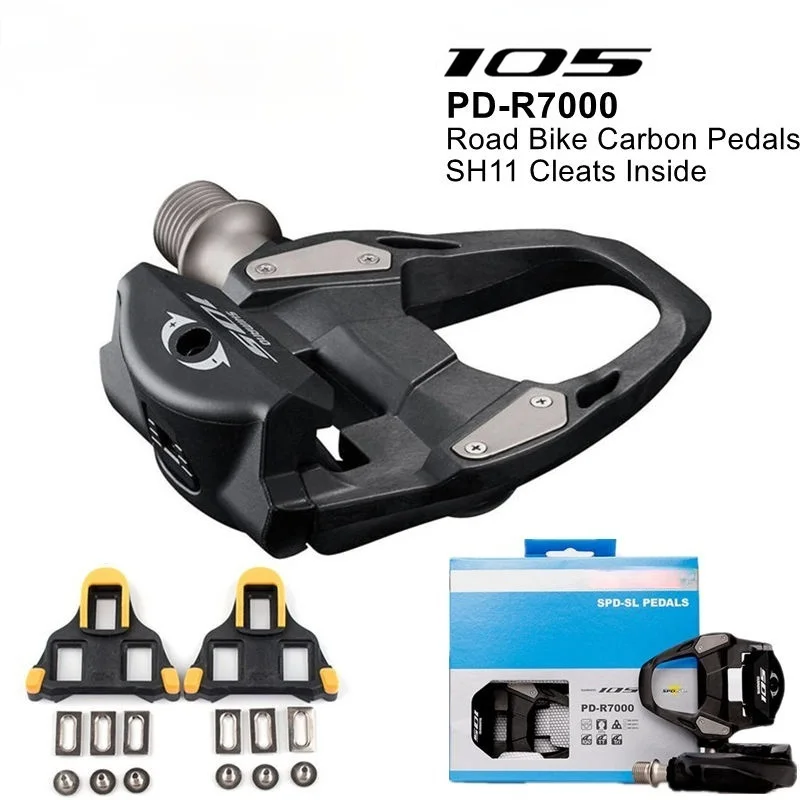

Shimano 105 PD R7000 R550/R540 Road Bike Pedals Carbon Self-Locking Pedals SPD Pedals With SM-SH11 Cleats PD-R7000 Ultegra R8000
